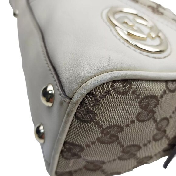 567258AD Gucci Tote Bag Brown Nylon - Picture 5 of 9